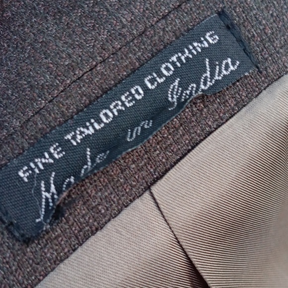 GIANNI VALENTE MEN'S PURE WOOLMARK WOOL (3) BUTTON BLAZER (INDIA) - Picture 17 of 17